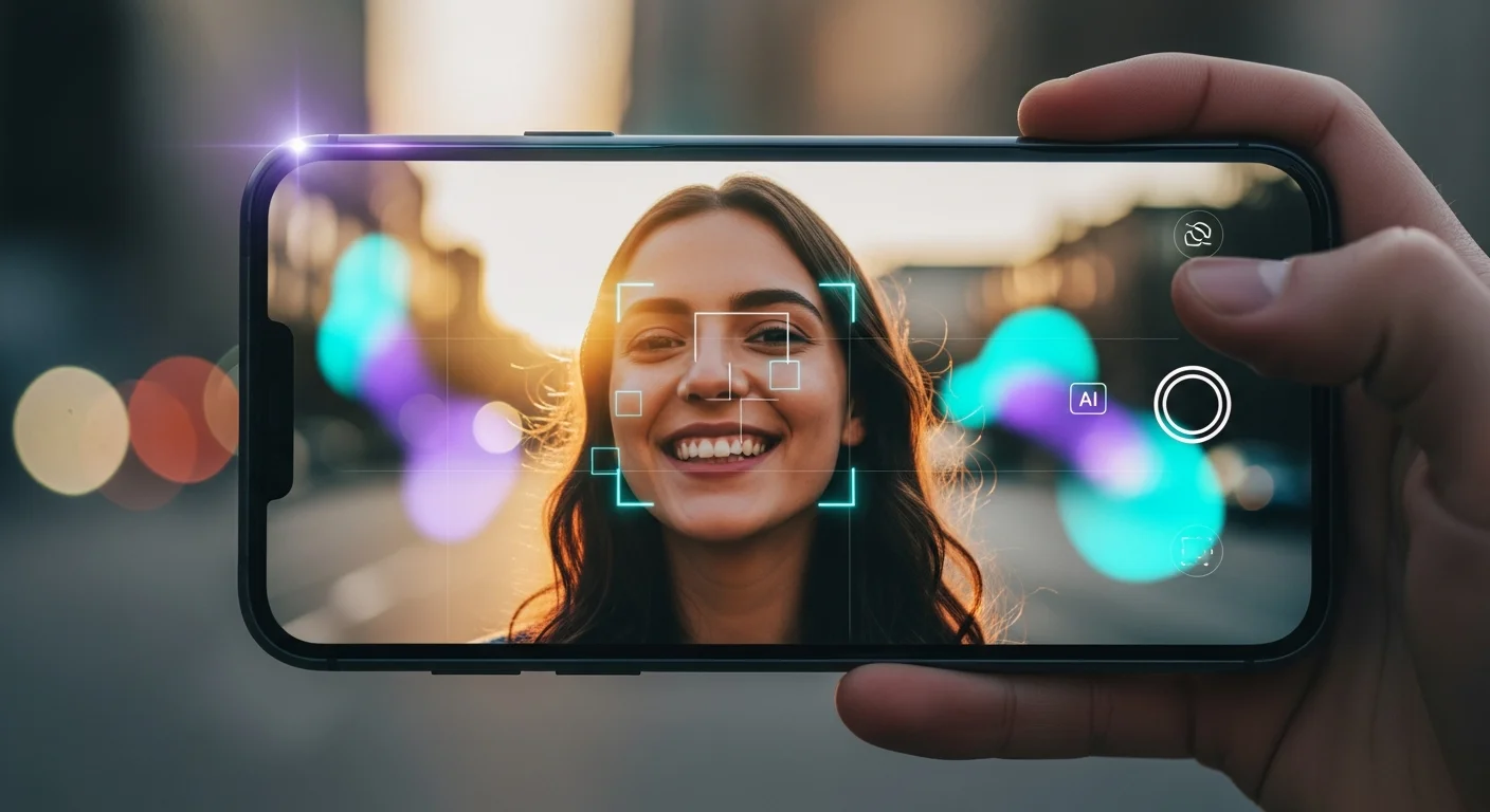 Смартфон с AI-обработкой кадра в реальном времени