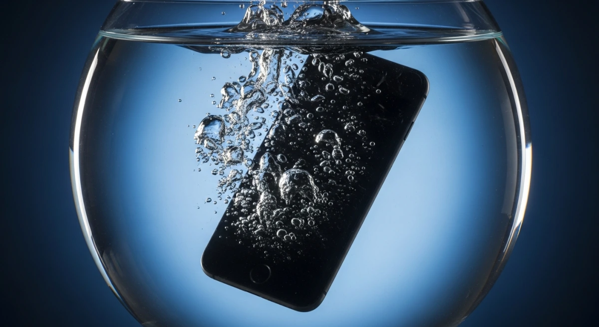 Телефон упал в воду