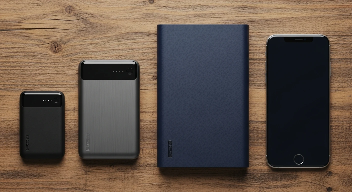 Сравнение размеров повербанков